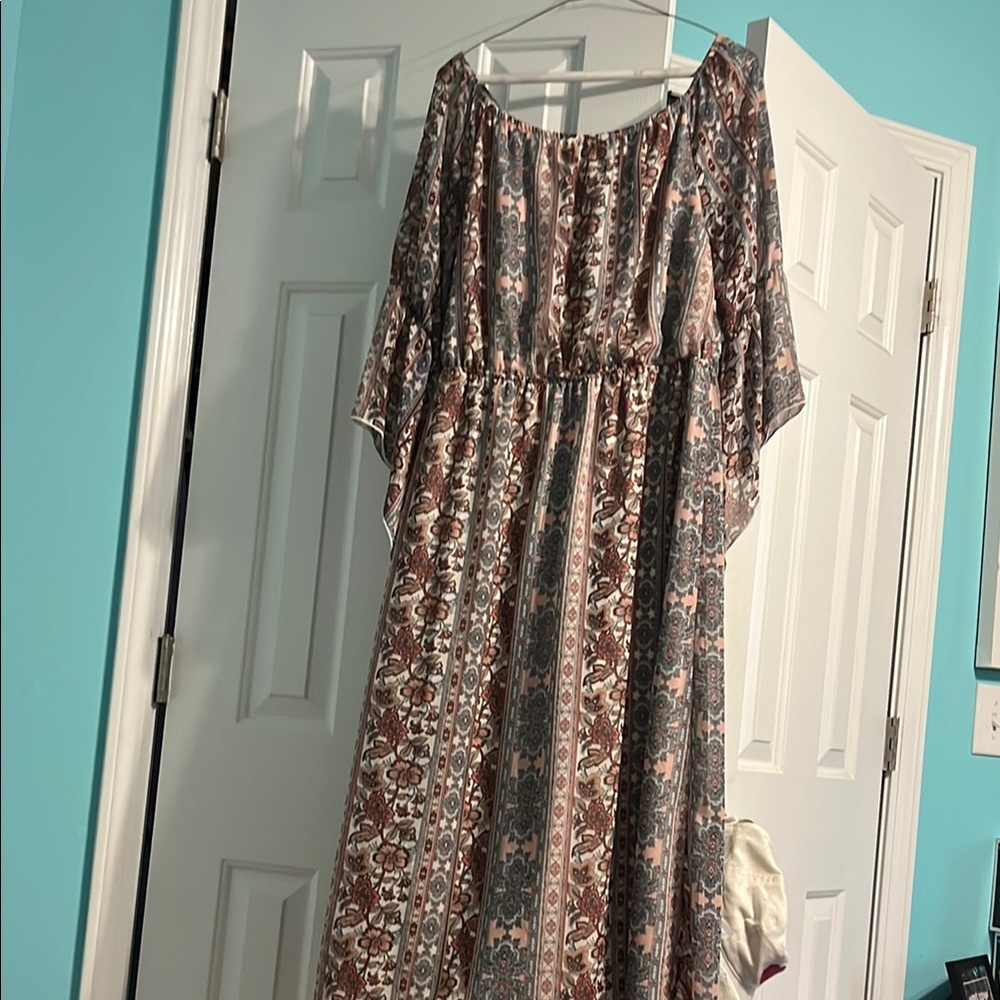 Espresso White and Multicolor Dress